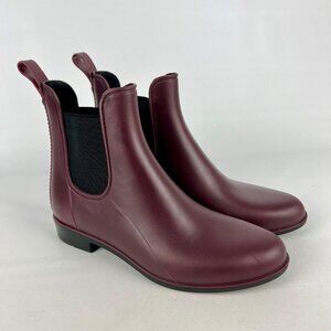 Sam Edelman Womens Tinsley Purple Matte Rubber Chelsea Rain Boots size 8